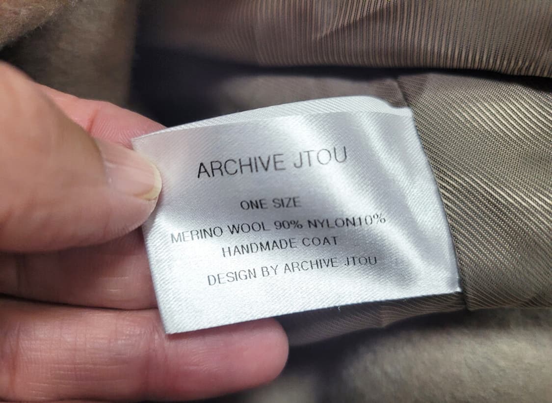 아카이브제이투유(ARCHIVE JTOU) 얼반 더블코트 프리사이즈 새상품 상품이미지10