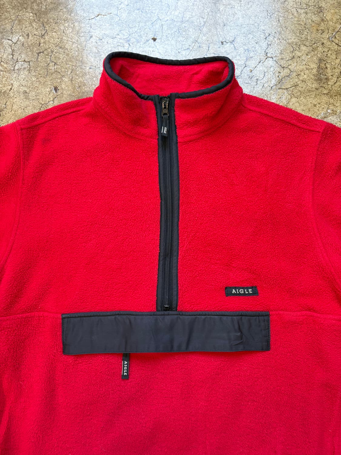 AIGLE 레드 플리스 풀오버 상품이미지2