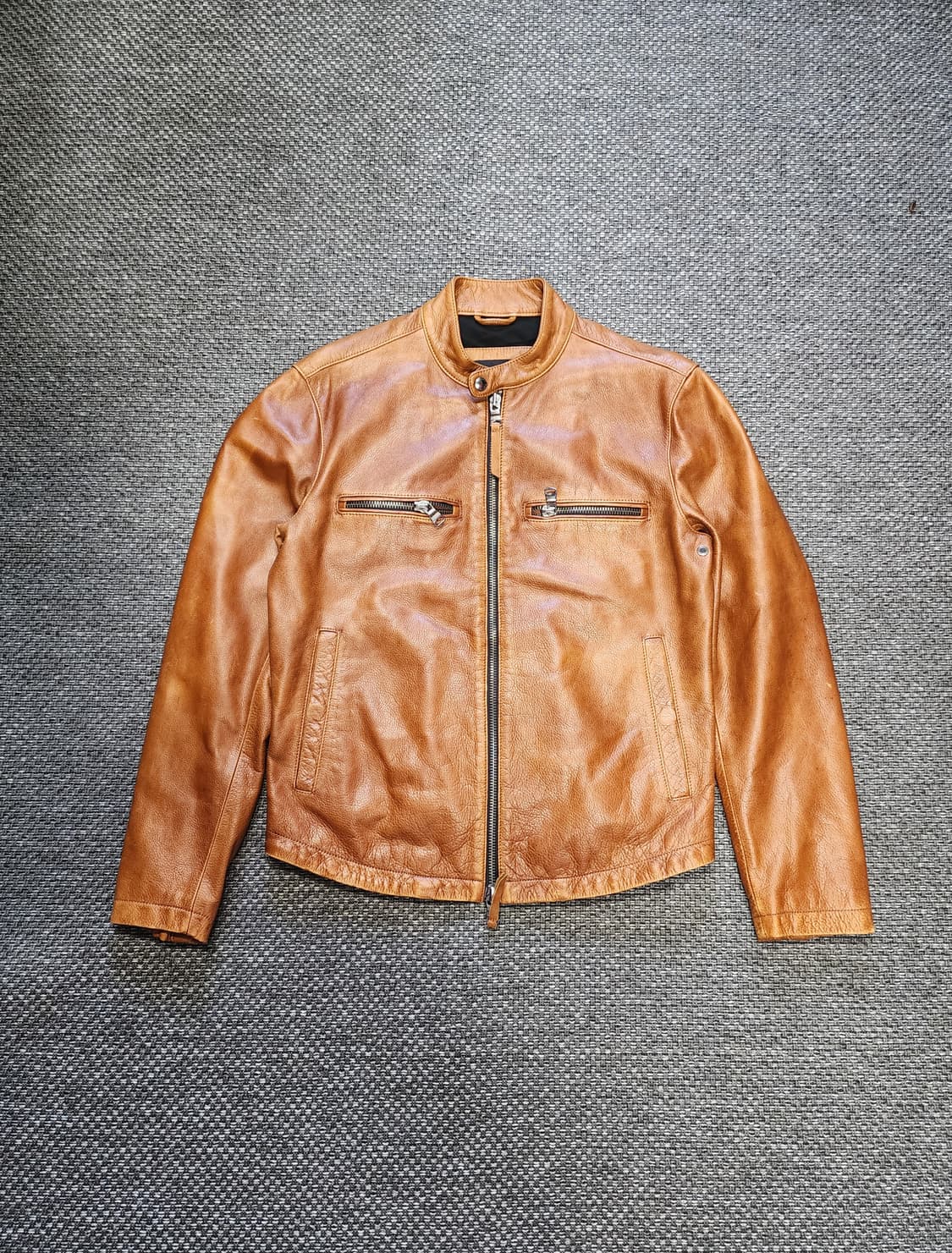 바나나리퍼블릭 가죽 싱글 바이커 자켓   M.L  상품이미지1