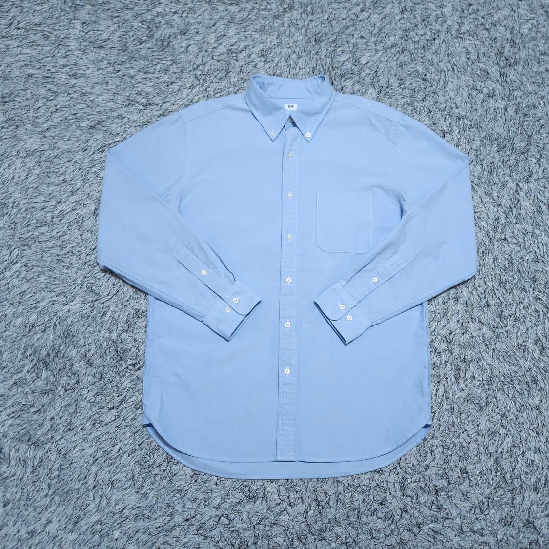 유니클로) L 남자 포켓 옥스퍼드셔츠 솔리드남방 / 왕눈이샵 상품이미지1