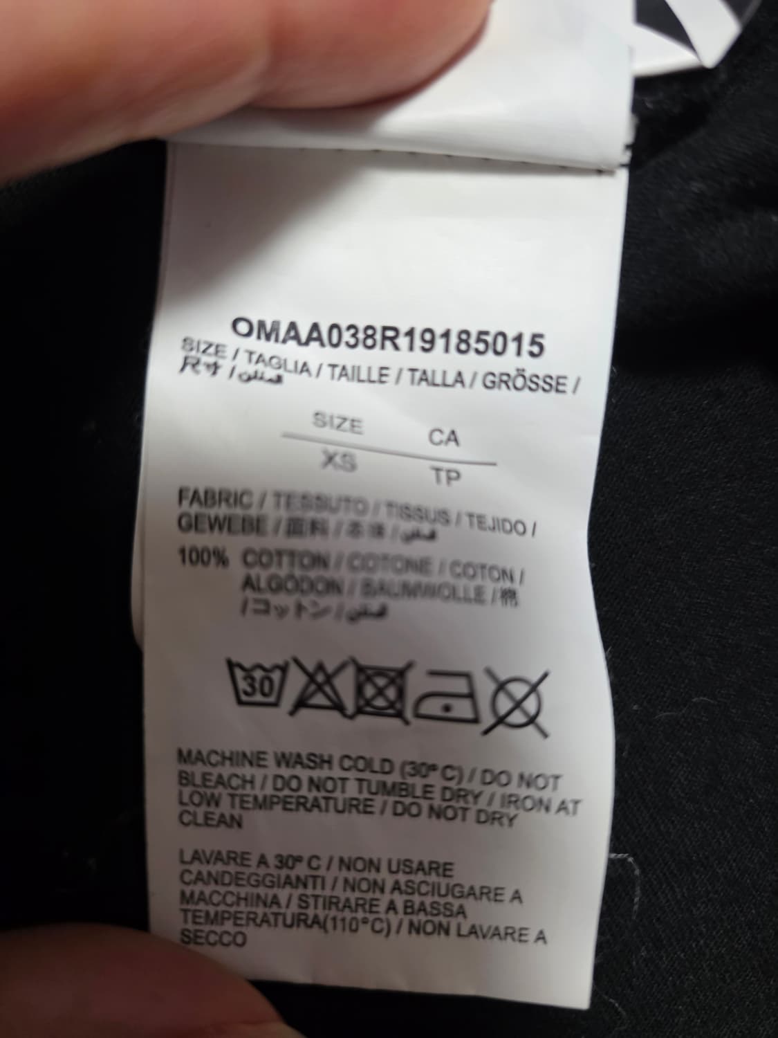 XS)오프화이트 19s 스텐실 오버핏 남여 티셔츠 상품이미지3