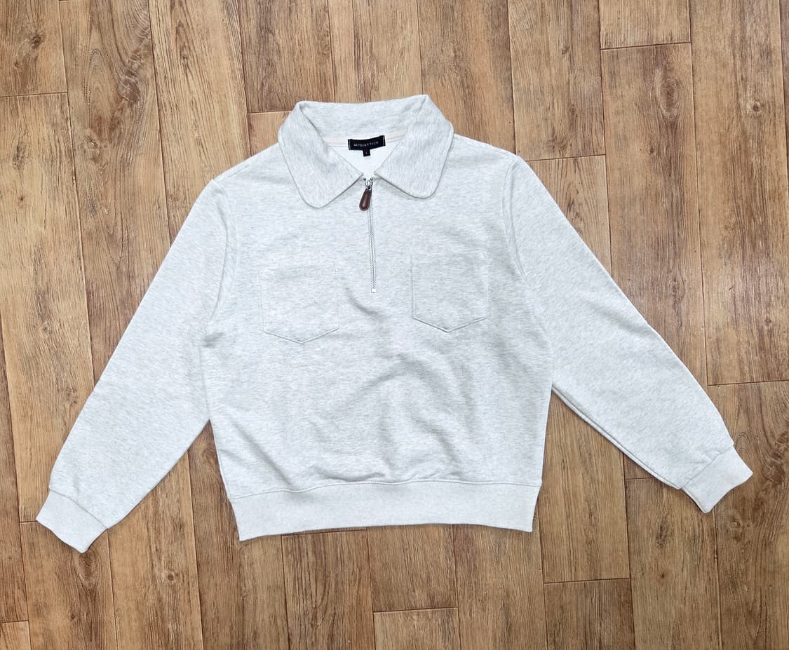 모디아티코(MODIATTICO) 라운드카라 하프집업티 프리사이즈 새상품 상품이미지3