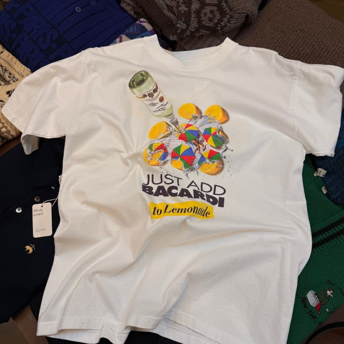 90S 바카디 프로모션 미국빈티지 USA 싱글스티치 상품이미지1