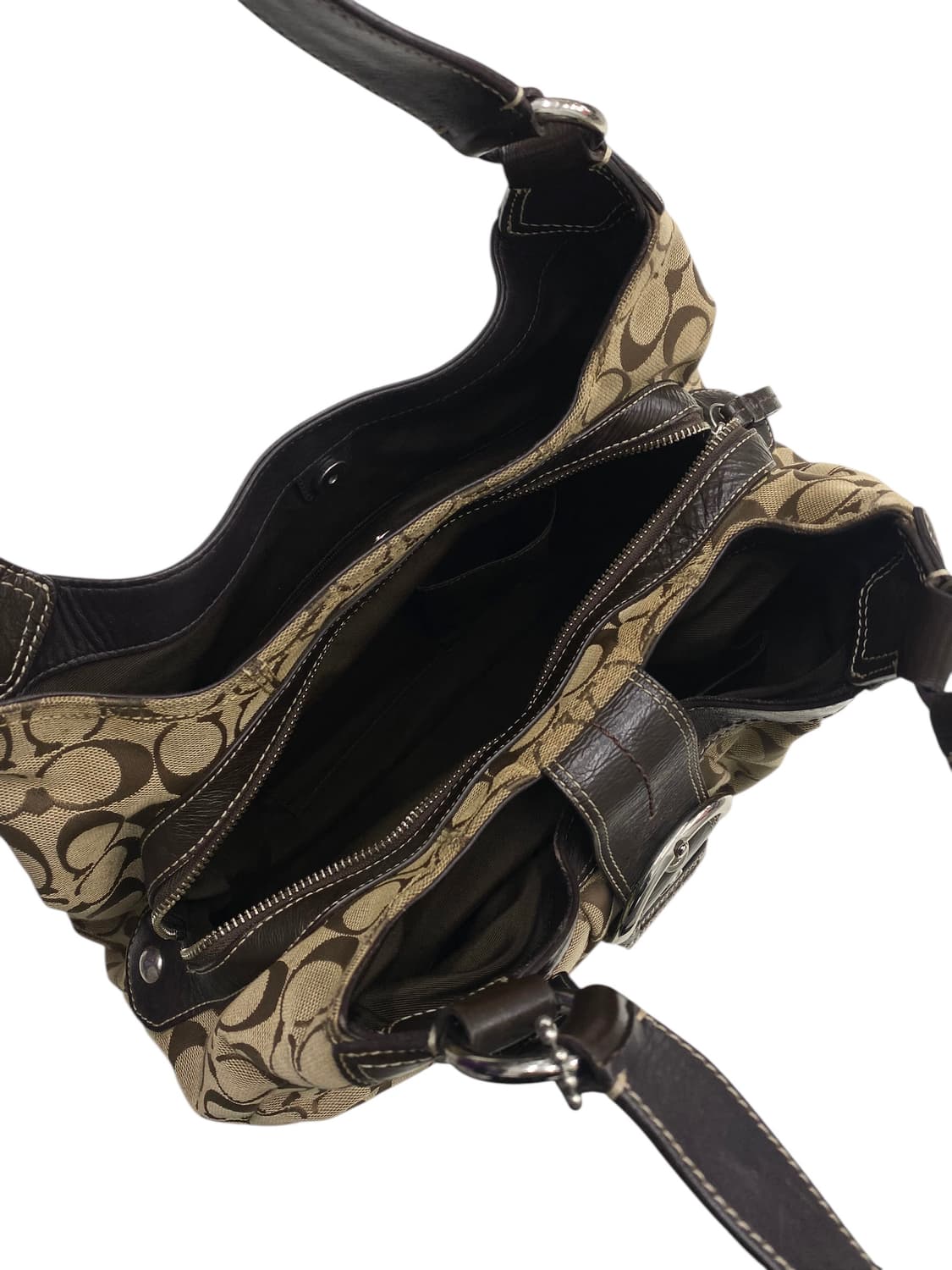 코치 y2k 브라운 보부상숄더 상품이미지3