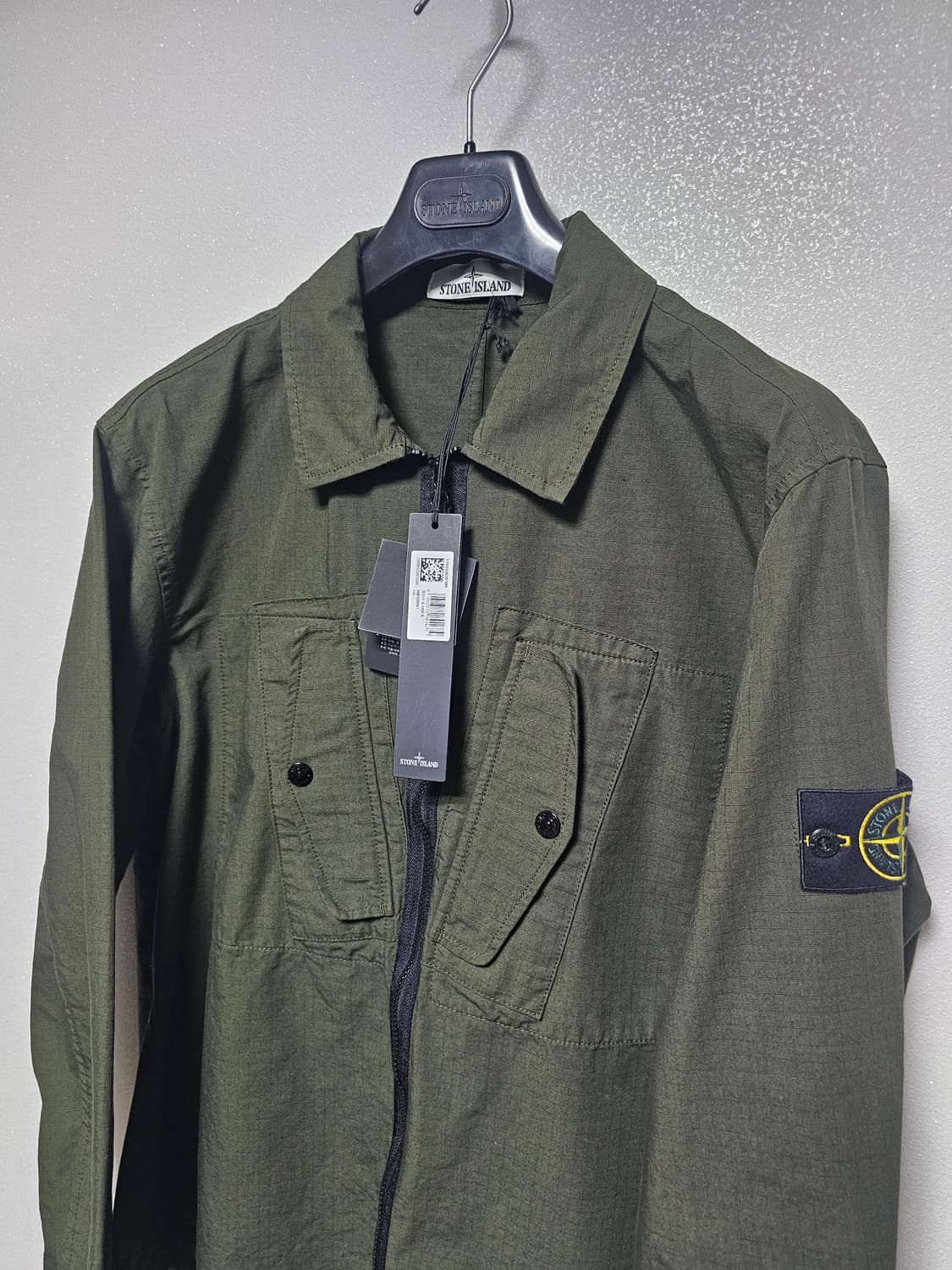 스톤아일랜드 헤비 듀티 코튼 립스탑 가먼트 다이드 오버셔츠  (새 상품) 상품이미지7