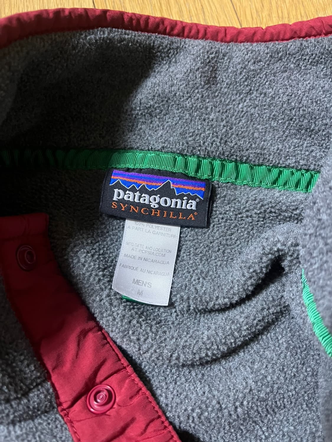 파타고니아 니켈 레드 신칠라 플리스 후리스 아노락  상품이미지3