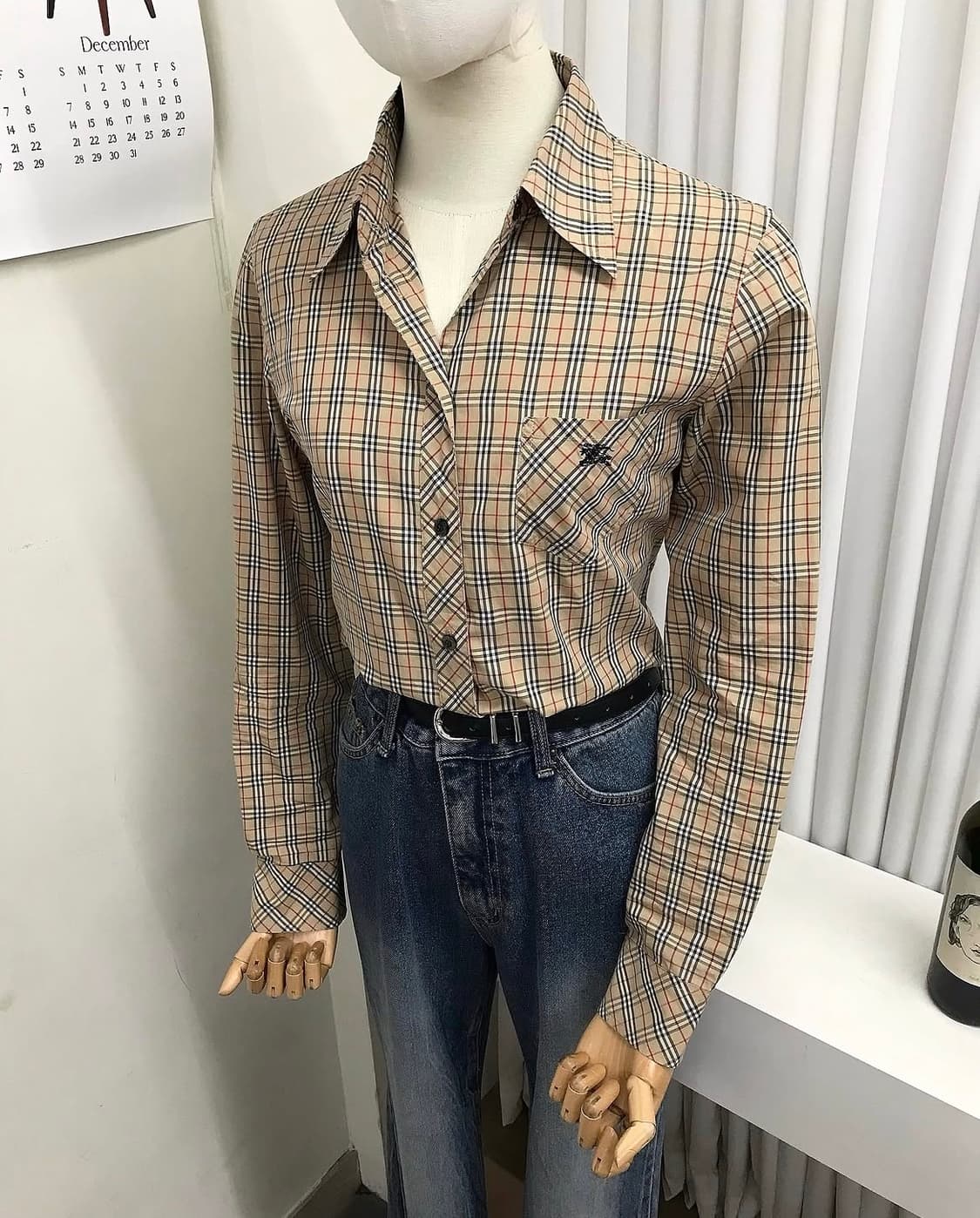 버버리 블루라벨 노바체크 셔츠 상품이미지10