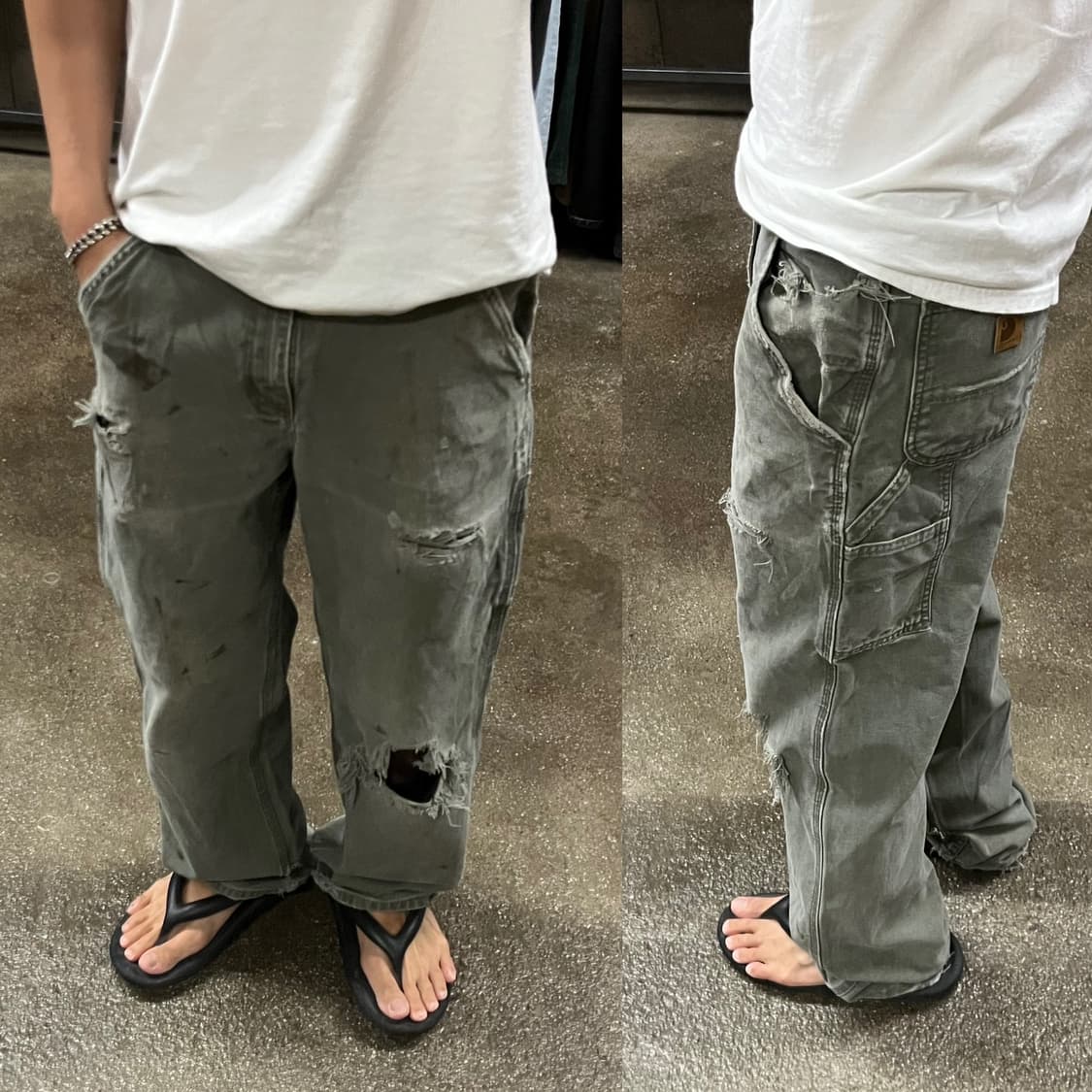 Carhartt 데미지 카펜터 팬츠 (32“) 상품이미지8