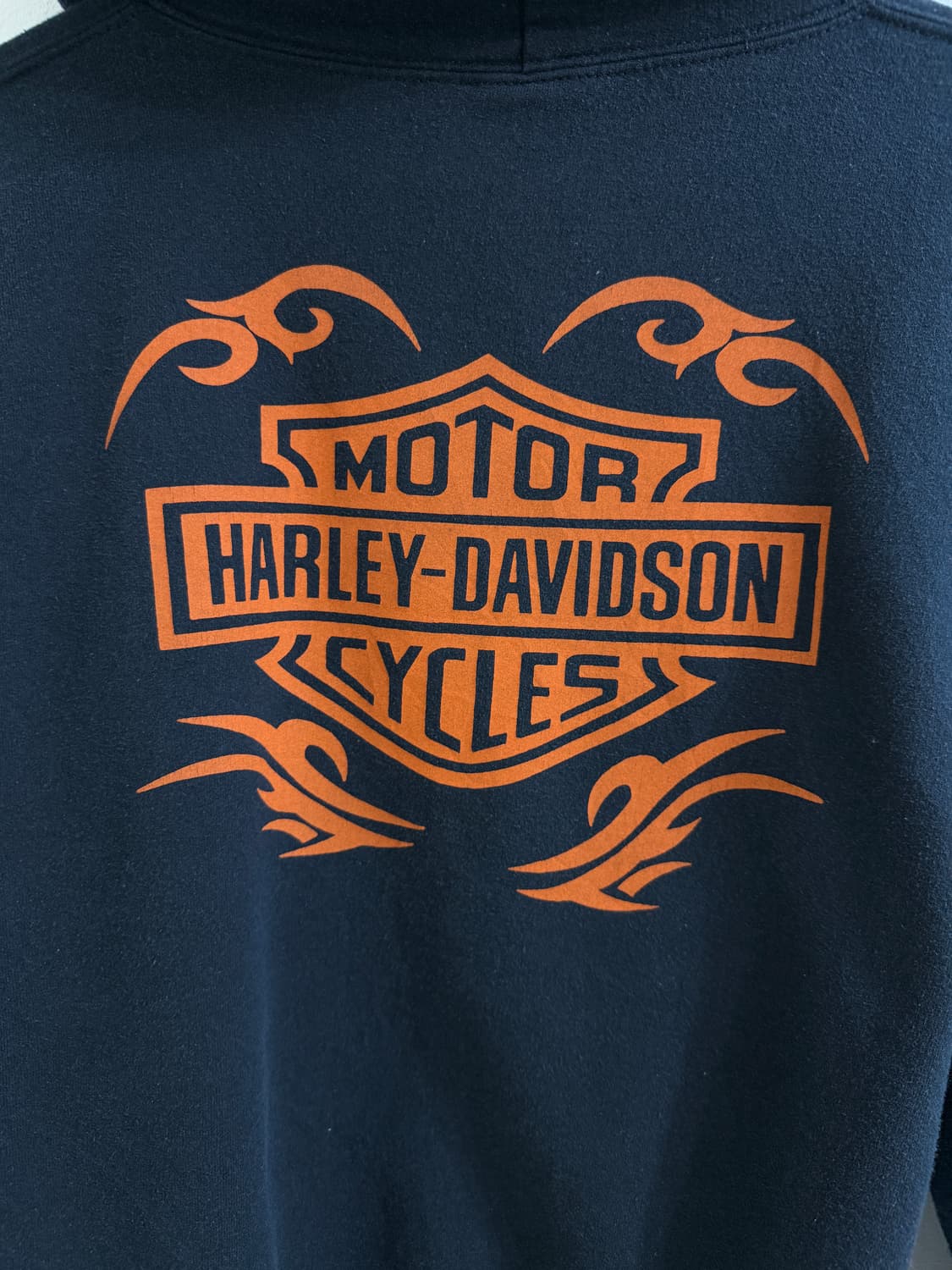 할리데이비슨 프린팅 네이비 작사 후드티 상품이미지6