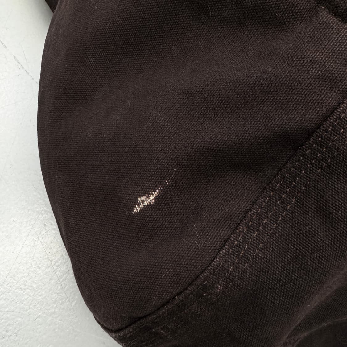 칼하트 OG J130 DKB 가죽패치 다크브라운 덕액티브 후드 워크자켓 상품이미지5