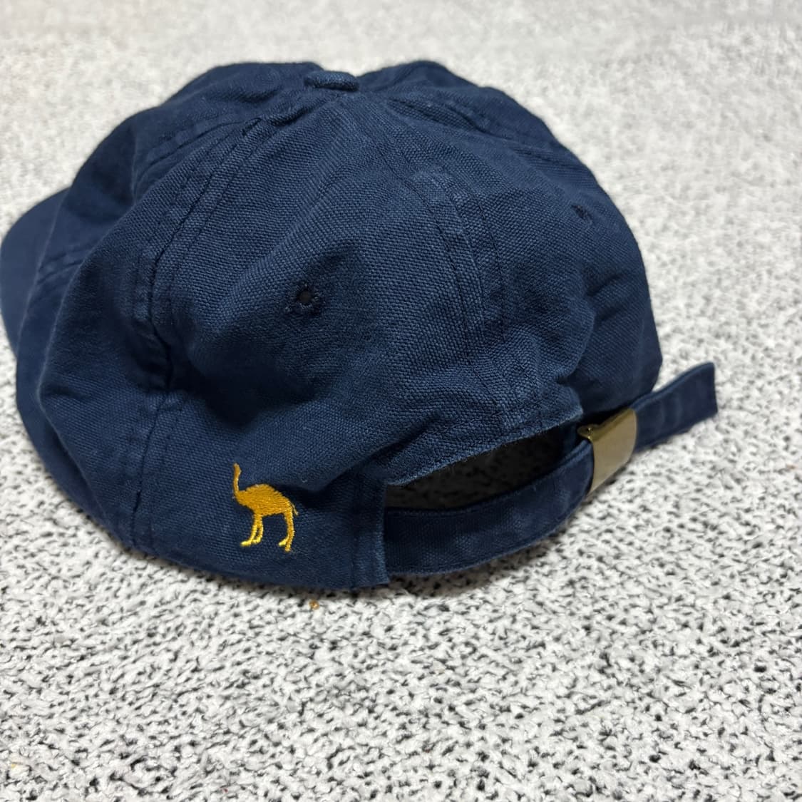 90s 빈티지 카멜 시거렛 네이비 로고 스트랩 캡 상품이미지2