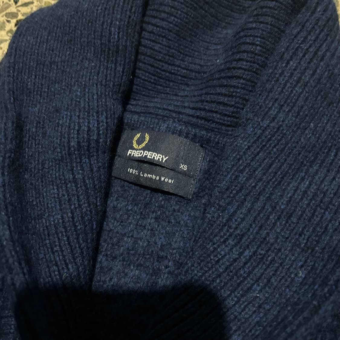 프레디페리 (Fred Perry) 숄카라 렘스울 가디건 상품이미지5