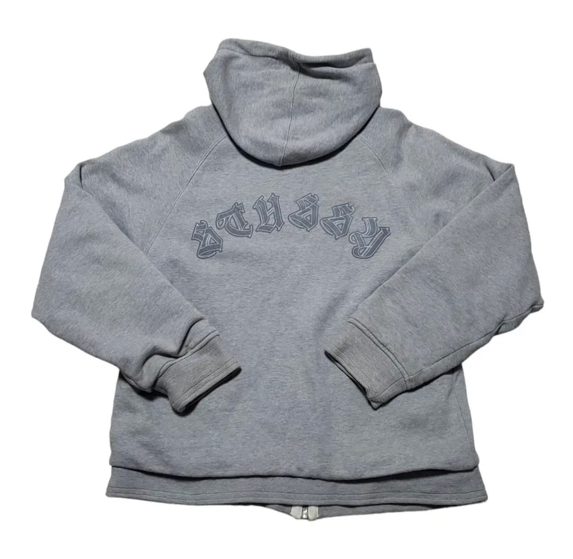 스투시 빅로고 90s 그레이 와플 후드집업 m 상품이미지5