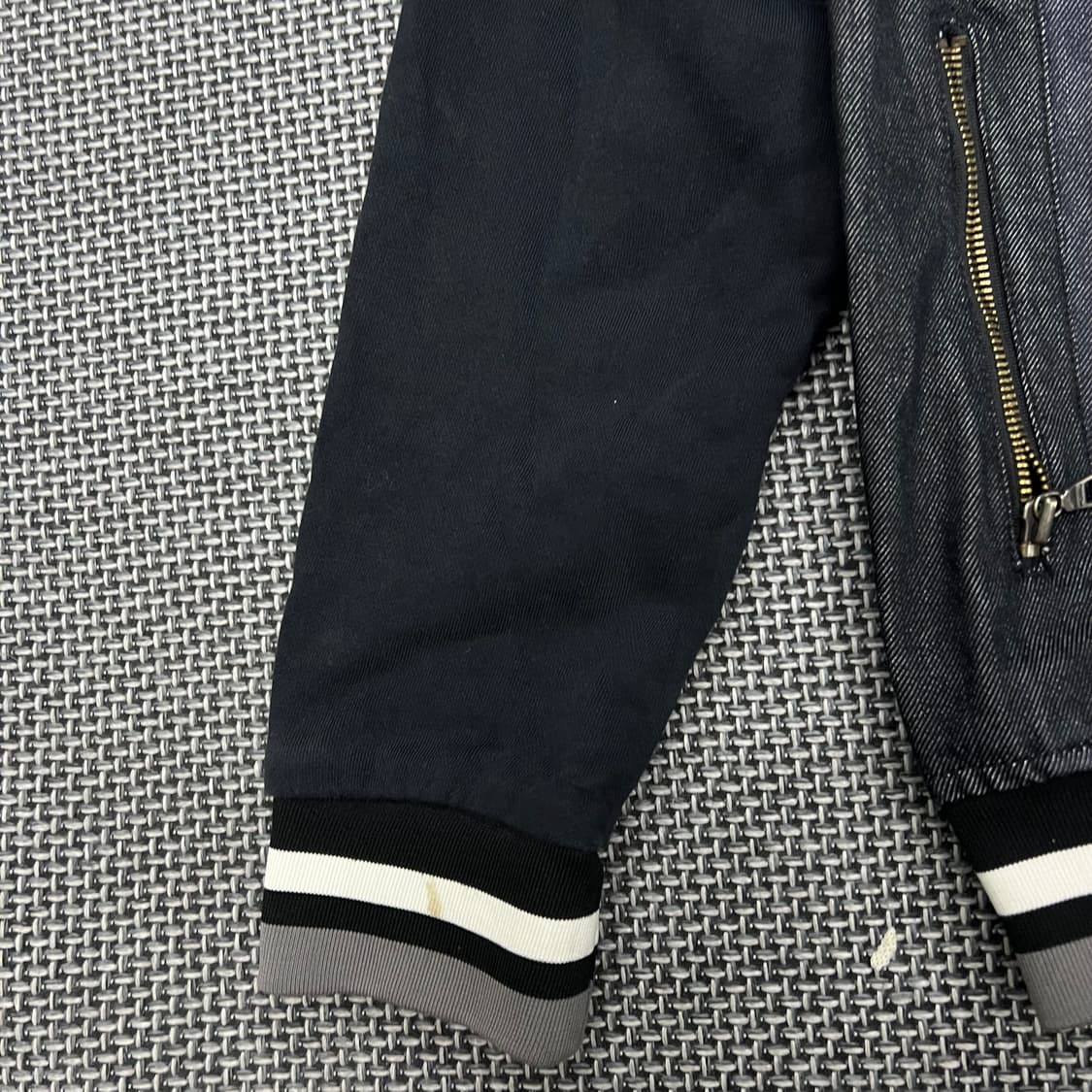 후부 데님 바시티 자켓 상품이미지3