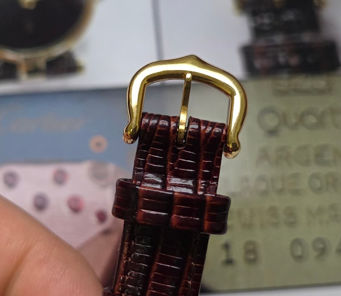 빈티지 까르띠에 머스트드 방돔 화이트로만 블루핸즈 여성용 (감정서 포함) 상품이미지9