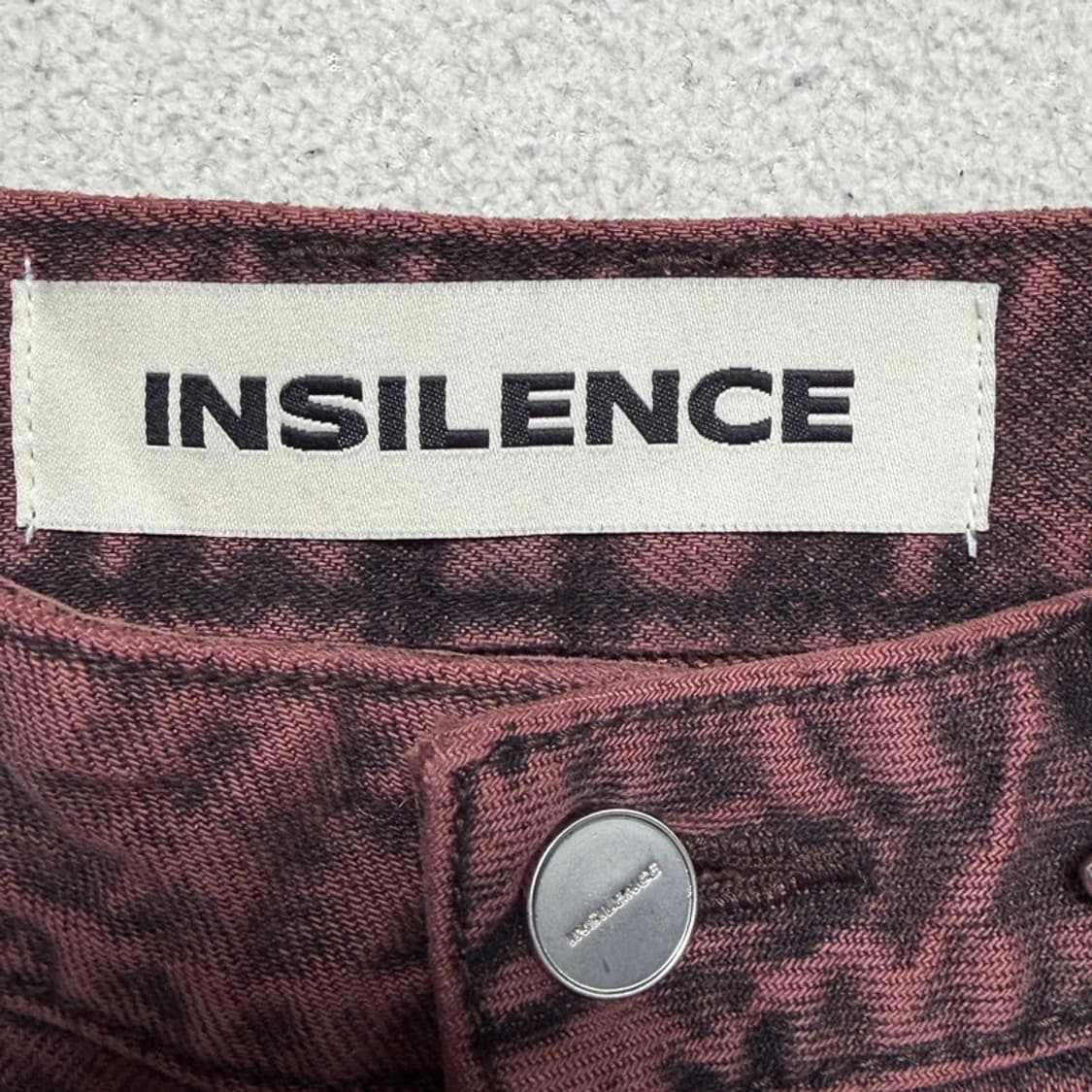 새상품 인사일런스 멀티컬러 스트레이트 진 애시드 핑크 S 상품이미지3