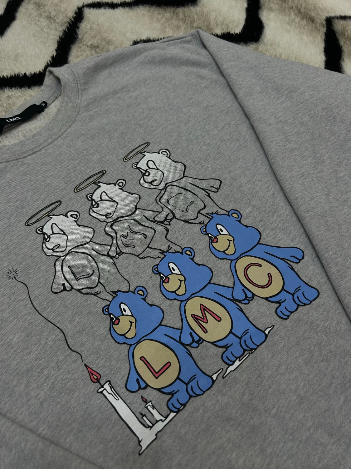 [M]LMC 쓰리베어 맨투맨/그레이 상품이미지1