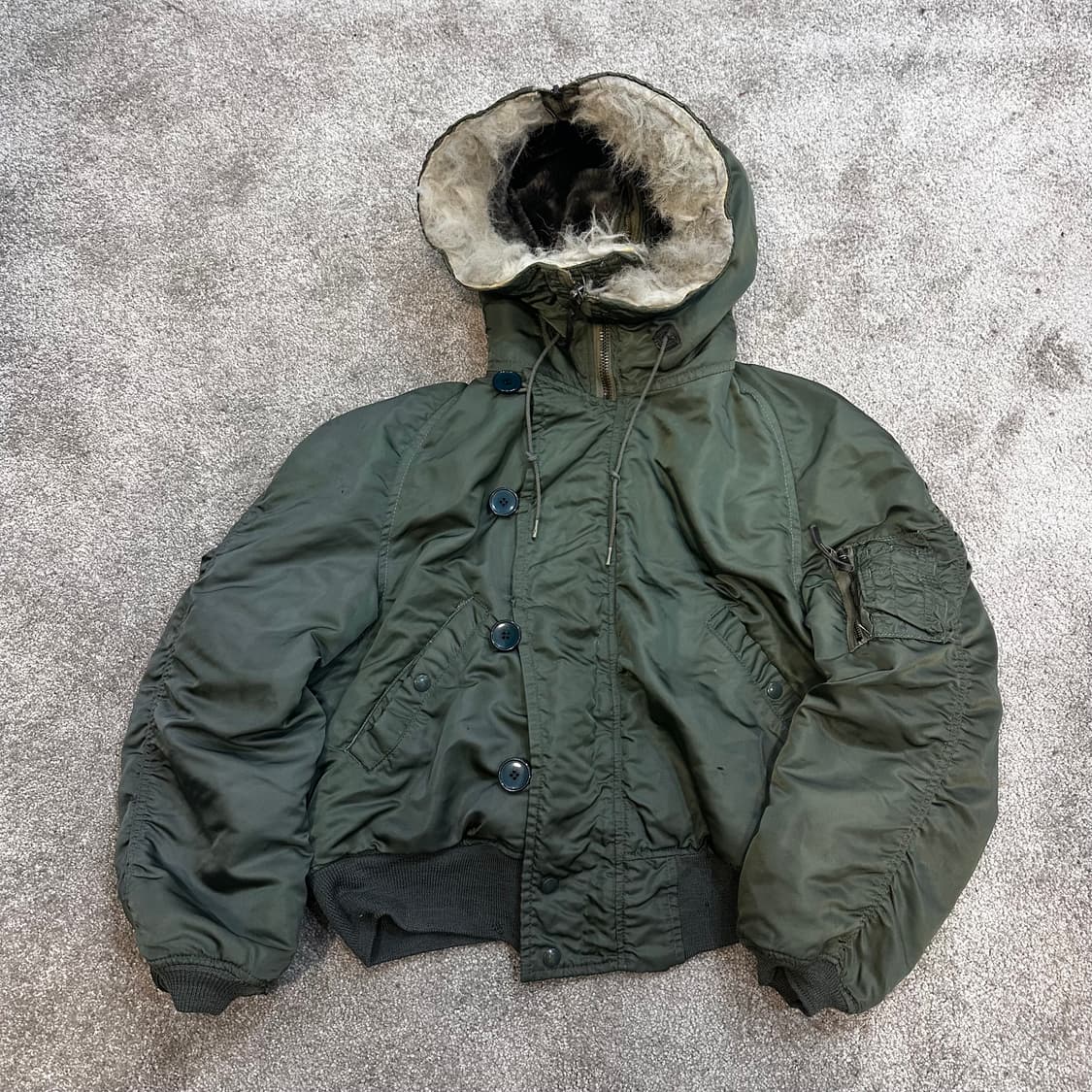 빈티지 밀리터리 N-2B 플라이트 자켓(항공)L 상품이미지7