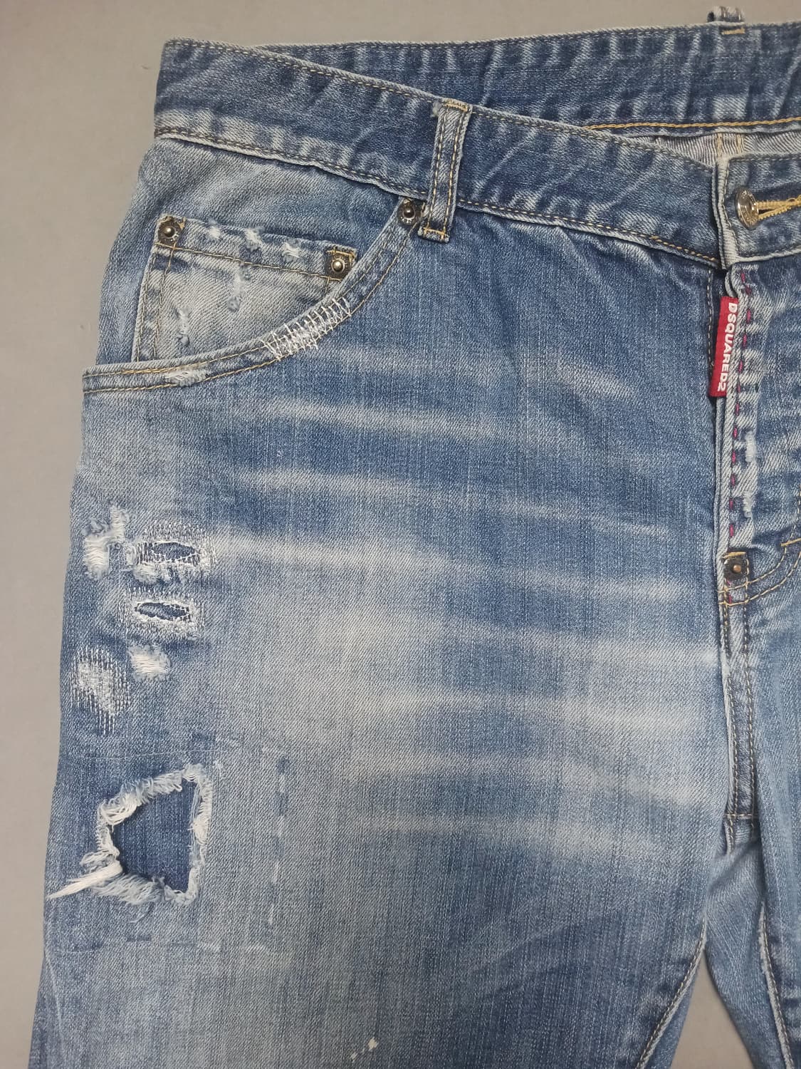 [50] 디스퀘어드2 래더포켓 레귤러진 청바지 34 35 상품이미지2