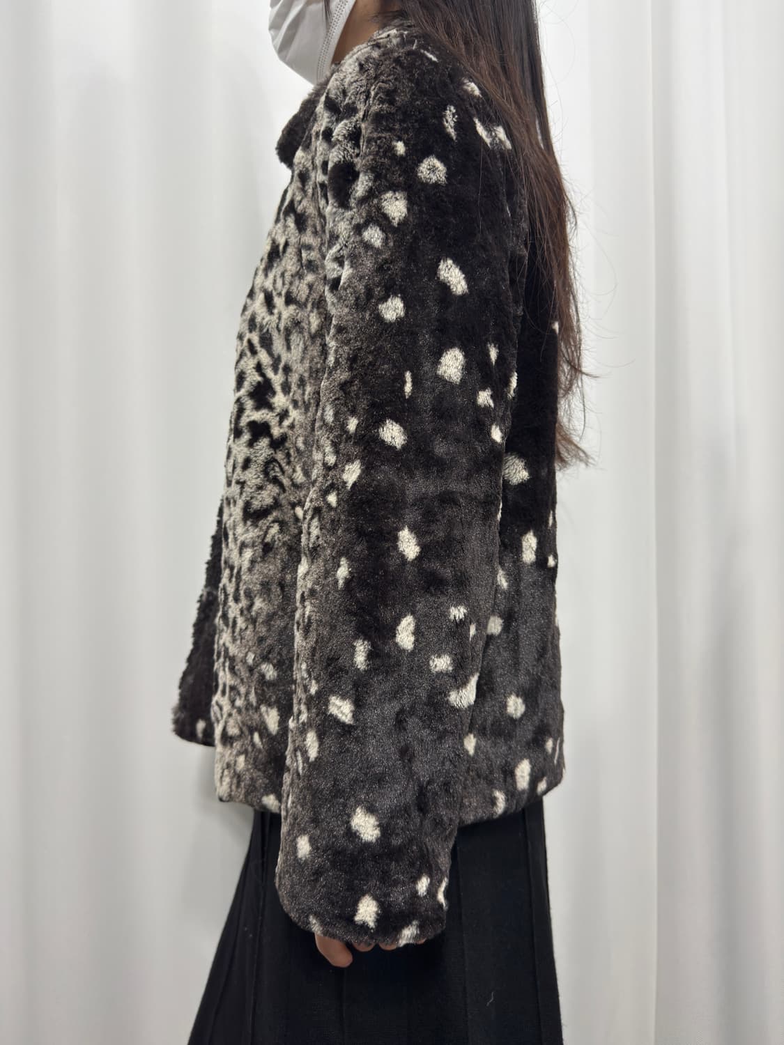 leopard gradation fur jacket 상품이미지5