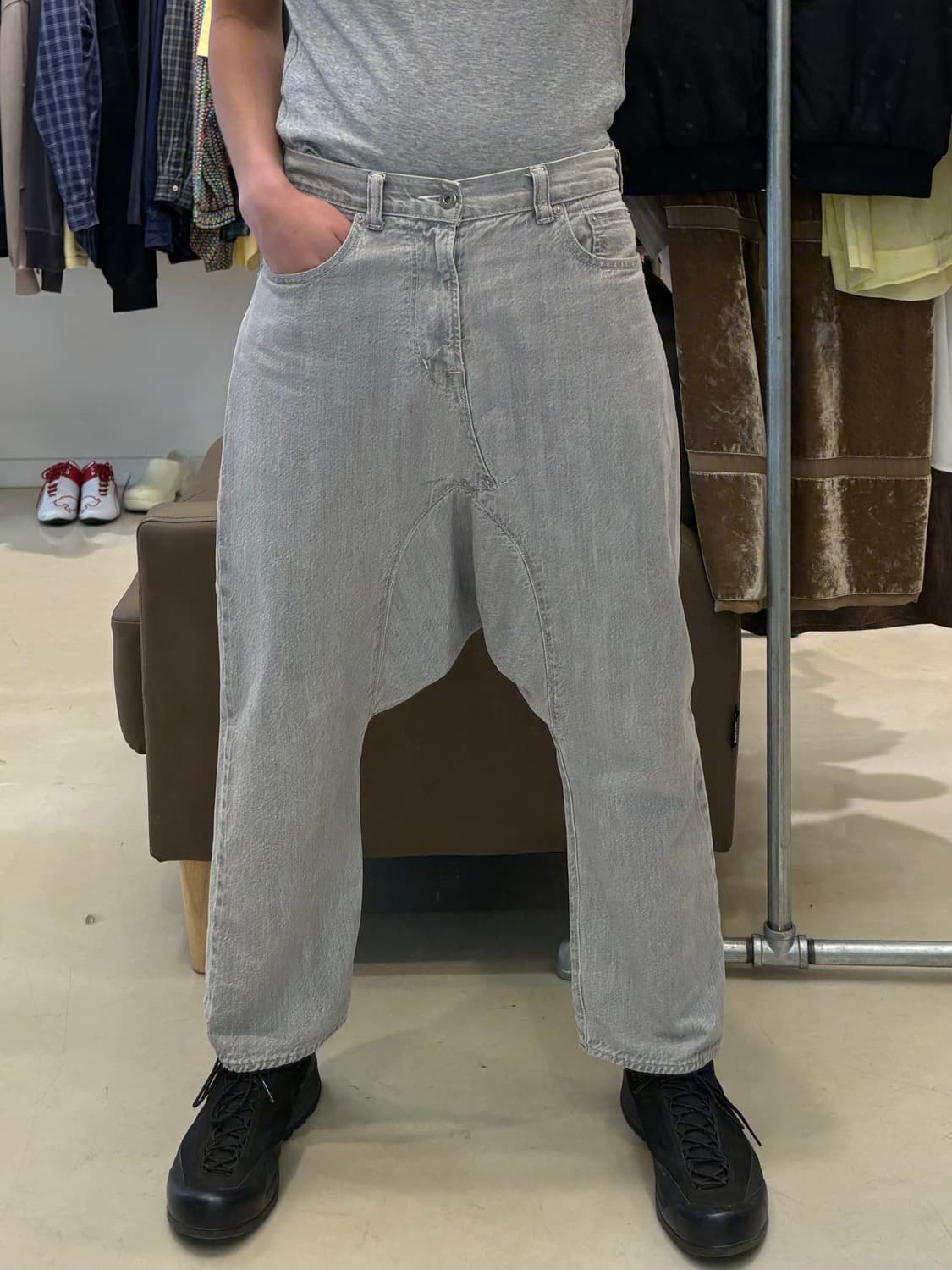 꼼데가르송 간류 사루엘 신치백 데님 팬츠 상품이미지4