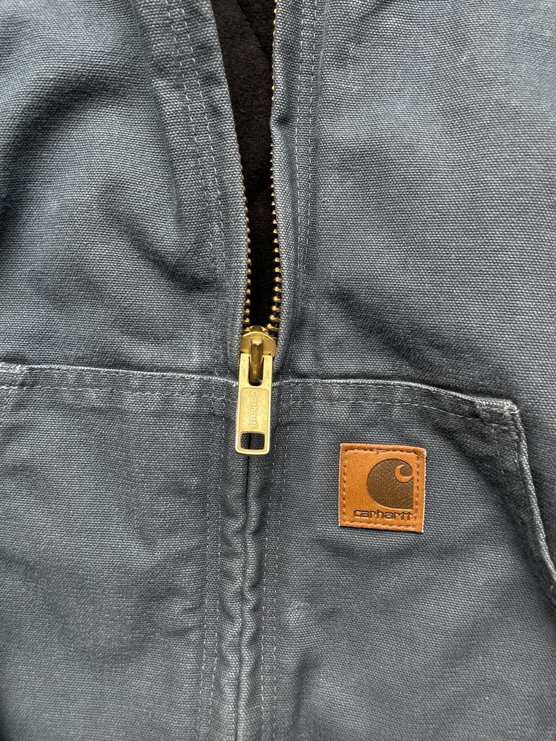 칼하트 j130 STM 스톰블루그레이 액티브 자켓 샌드스톤 상품이미지4