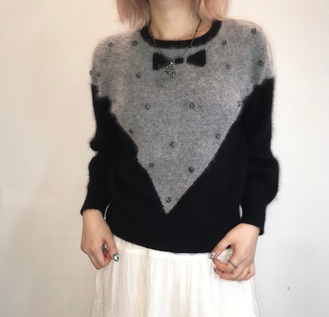 리본 퐁퐁 니트 상품이미지2