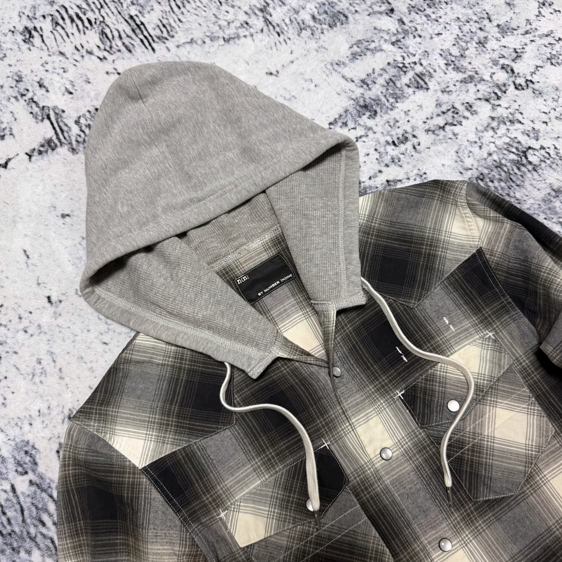 넘버나인 도킹 후드 셔츠 3 size 상품이미지3