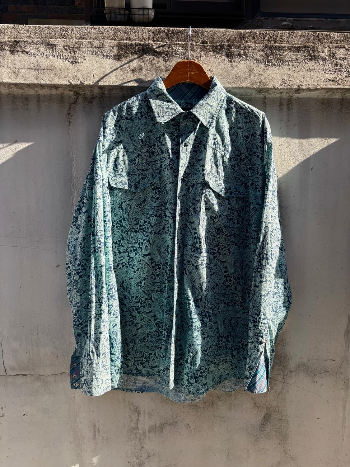 Vintage Roper페이즐리 웨스턴 카우보이 셔츠  상품이미지1