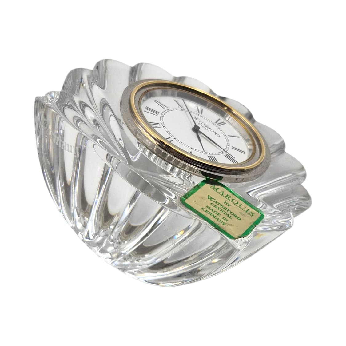 90s 독일 리드 크리스탈 조개 탁상 시계 상품이미지5