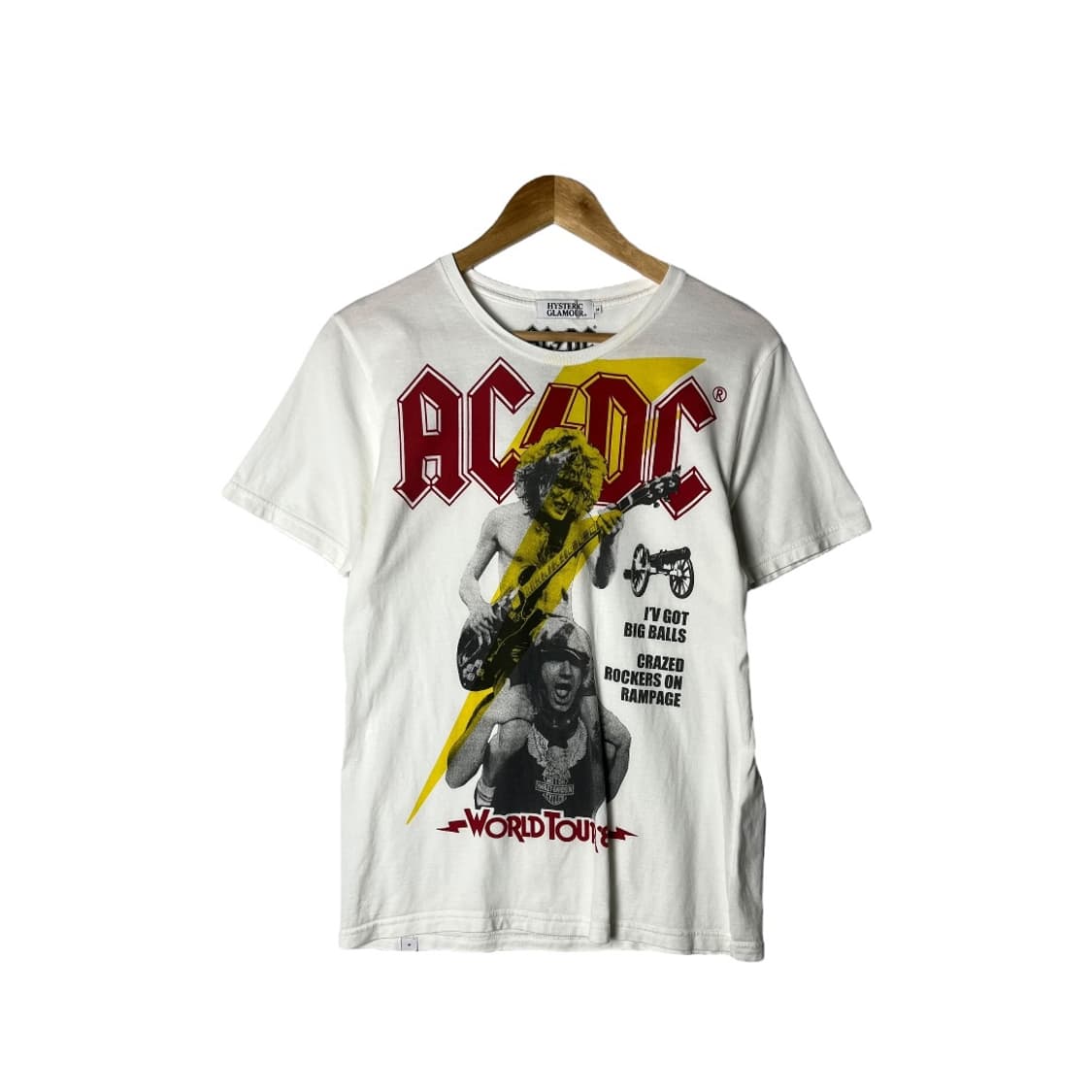 [Hysteric Glamour] 히스테릭글래머 x ACDC 반팔티셔츠 상품이미지1