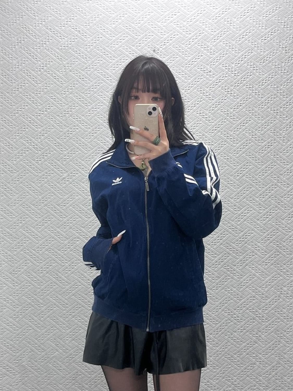 아디다스 Y2K 레트로 빈티지 코튼 져지 집업 L C10783 상품이미지1