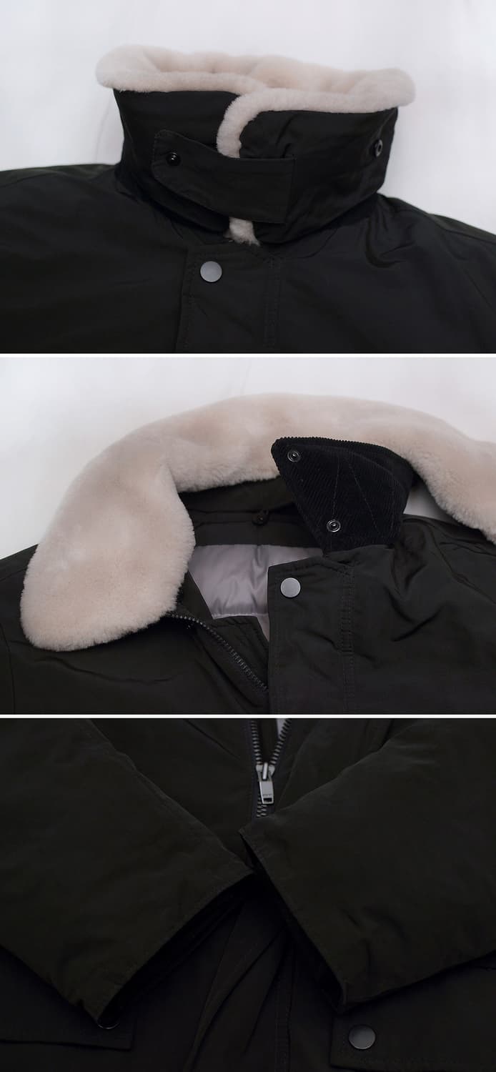 에피그램 양털카라 시어링 구스다운 패딩 자켓 (M 100) 상품이미지9