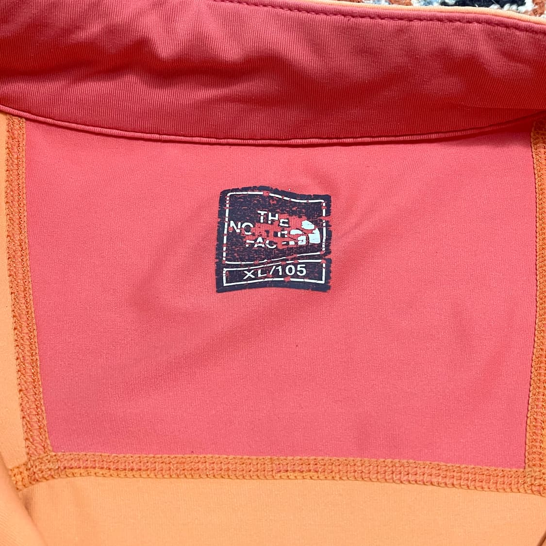 노스페이스 오렌지 반집업 기능성티셔츠 남성105 상품이미지5