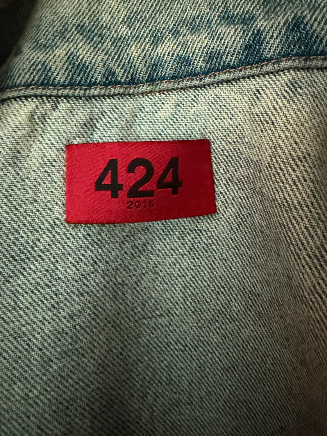 424 cut out denim trucker jacket 상품이미지3