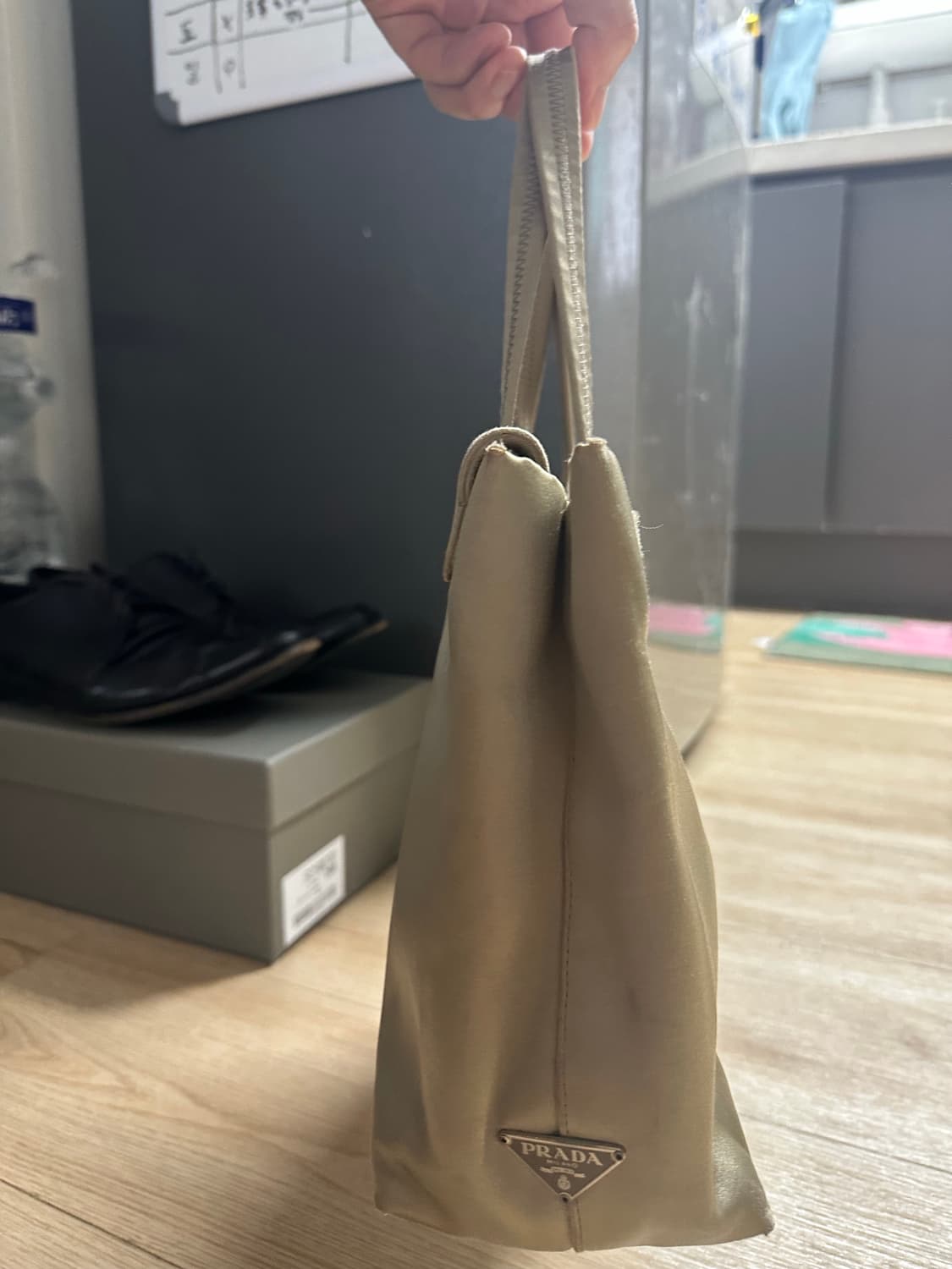 Prada 프라다 아카이브 새틴 토트백 y2k 상품이미지5