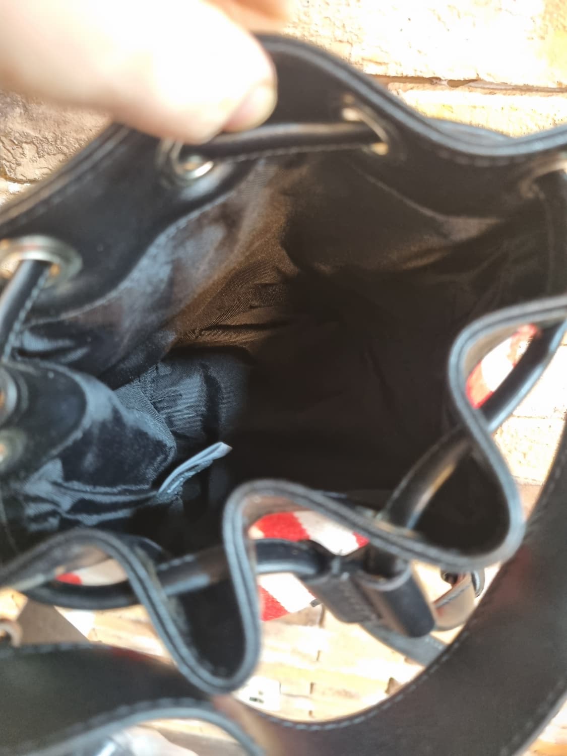 새상품)W.ANGLE 스트라이프 버킷백 상품이미지6