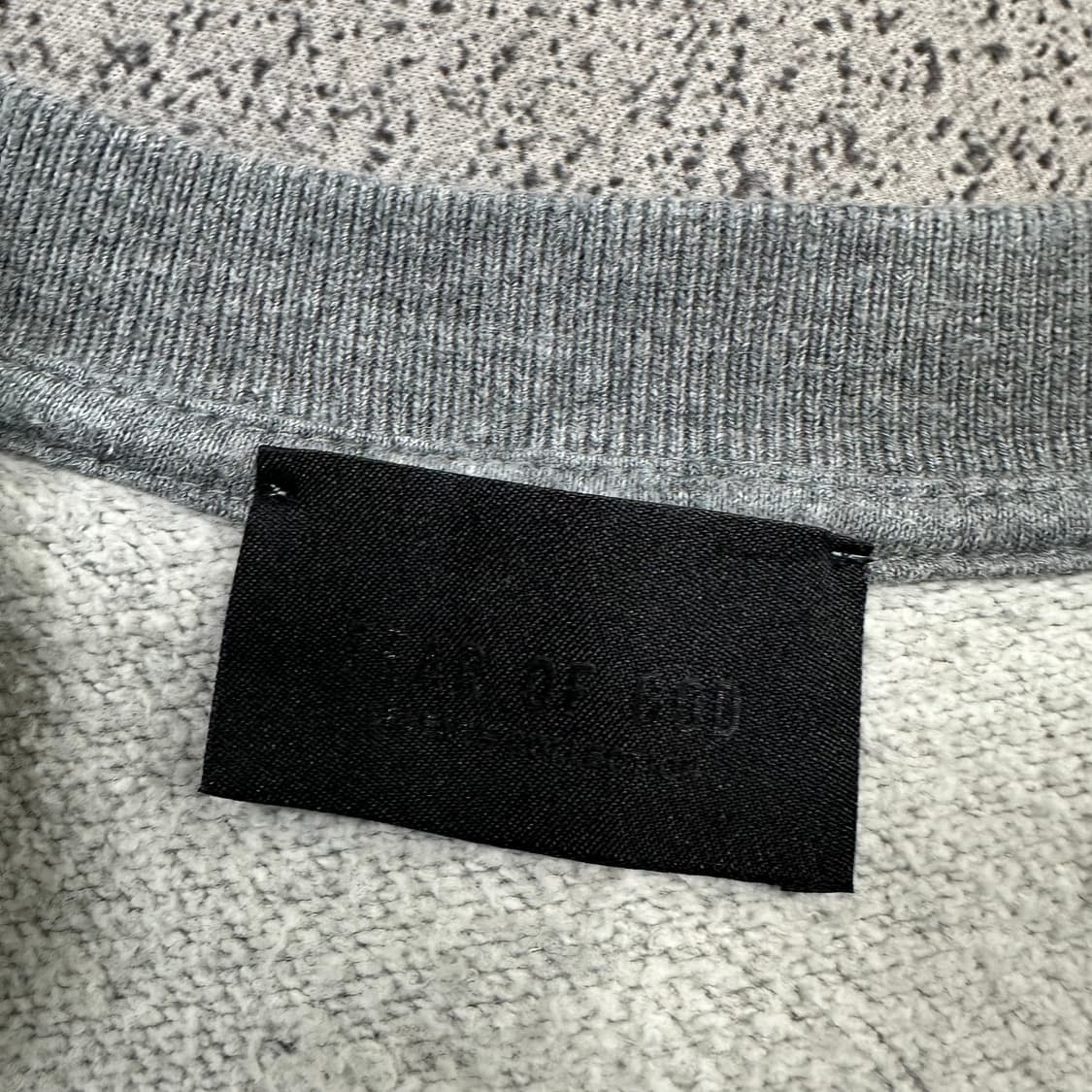 ✨ (바배) 피어오브갓 그레이 반팔 스웨트 셔츠 상품이미지2