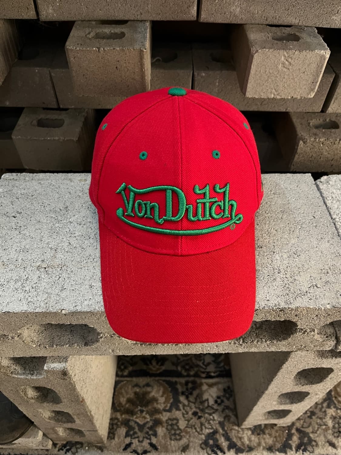본 더치 그린 로고 레드 캡 상품이미지2