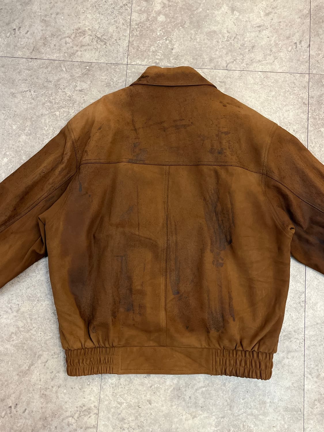 빈티지 양가죽 스웨이드 자켓 브라운 100 #csz2638 상품이미지8