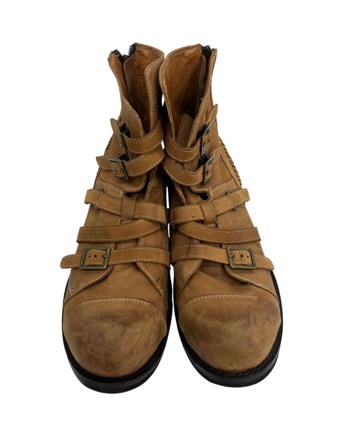 Whoop de doo 버클 스트랩 레더 부츠 상품이미지3