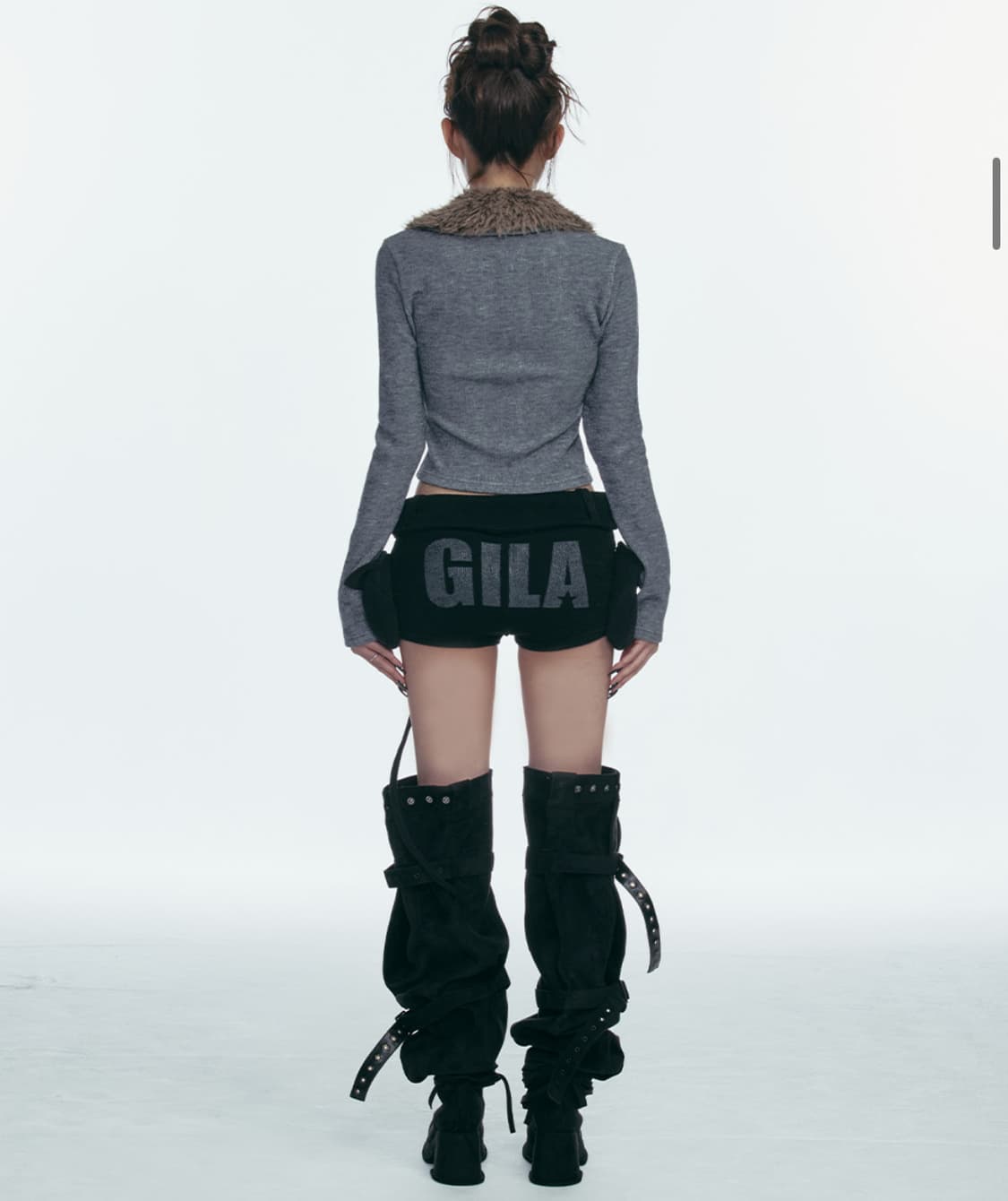 길라아카이브 니트 숏팬츠 블랙 쇼츠 BOLD KNIT 상품이미지2