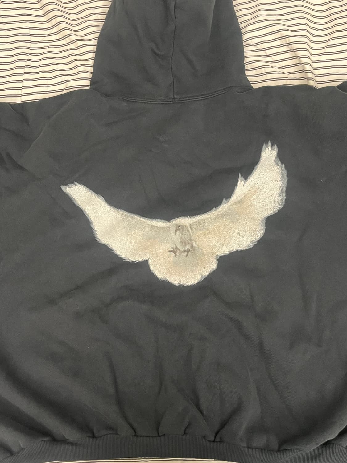 이지갭 X 발렌시아가 도브 후드 워시드 블랙 S 상품이미지2