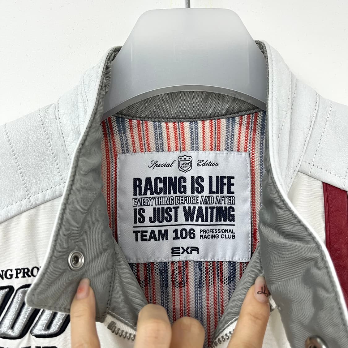 EXR Team 106 류시원 화이트 레이싱 자켓 상품이미지7