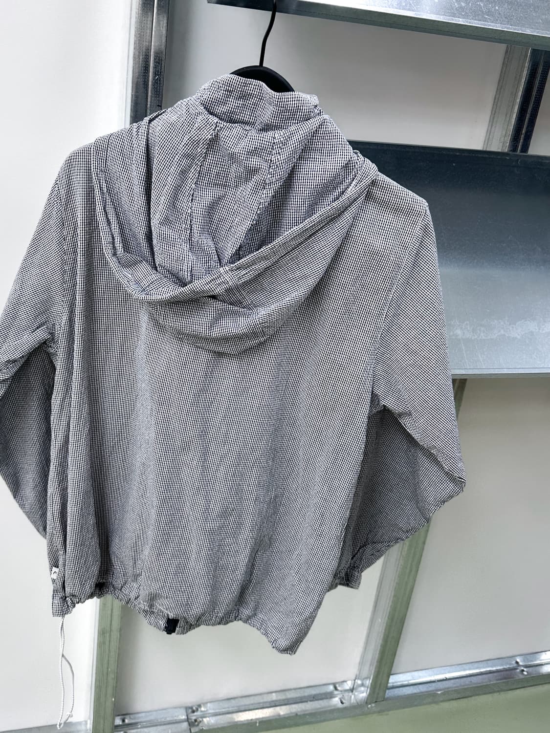 head mini check hood zip jacket 상품이미지3