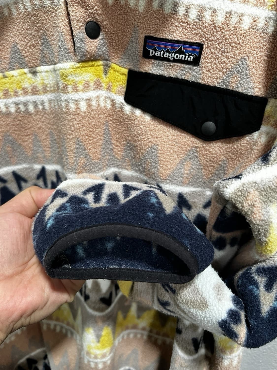 10s 파타고니아 신칠라 스냅-T 아즈텍 사우스 웨스턴 패턴 상품이미지4