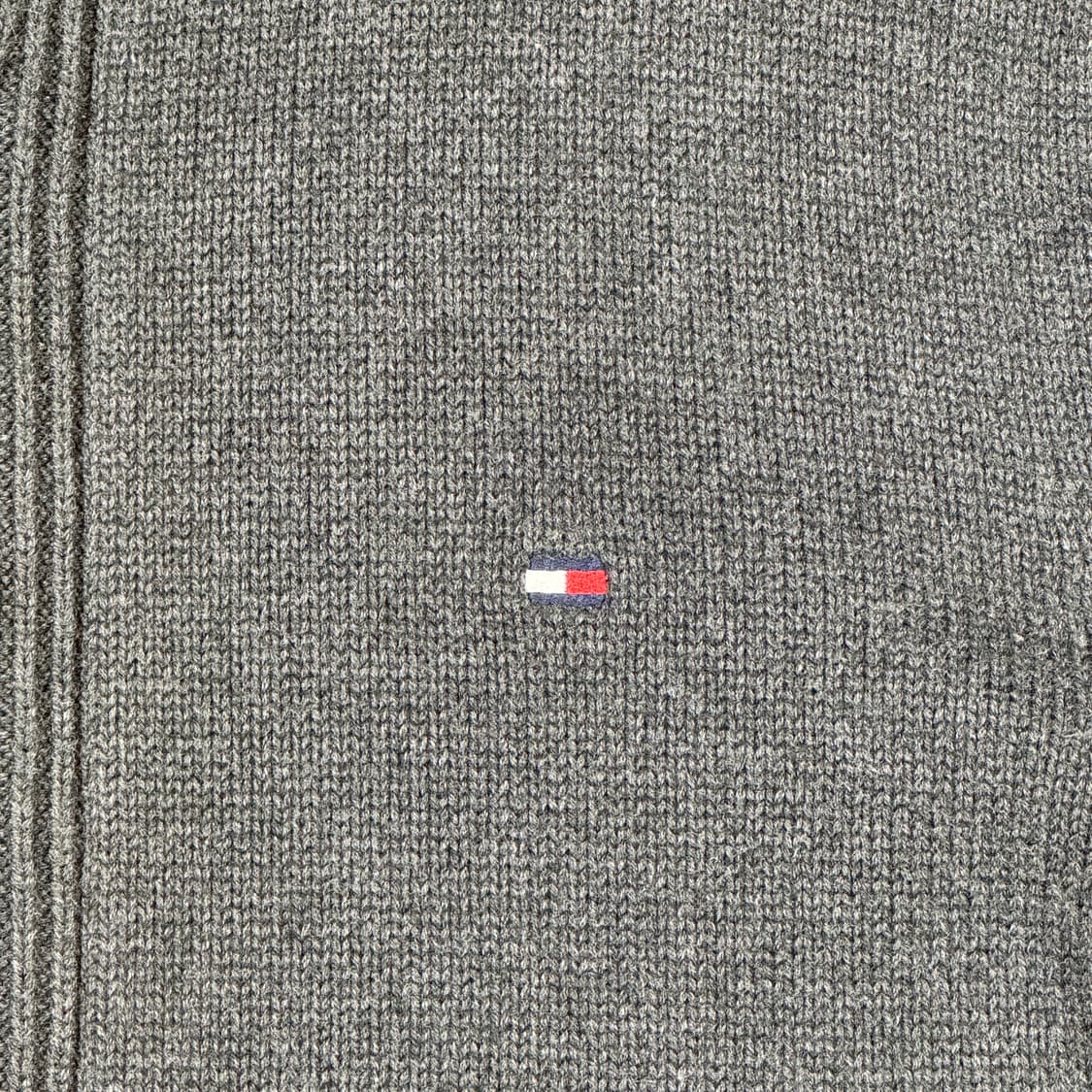 XL) 타미힐피거 프리미엄코튼 니트 집업 차콜 그레이 상품이미지5