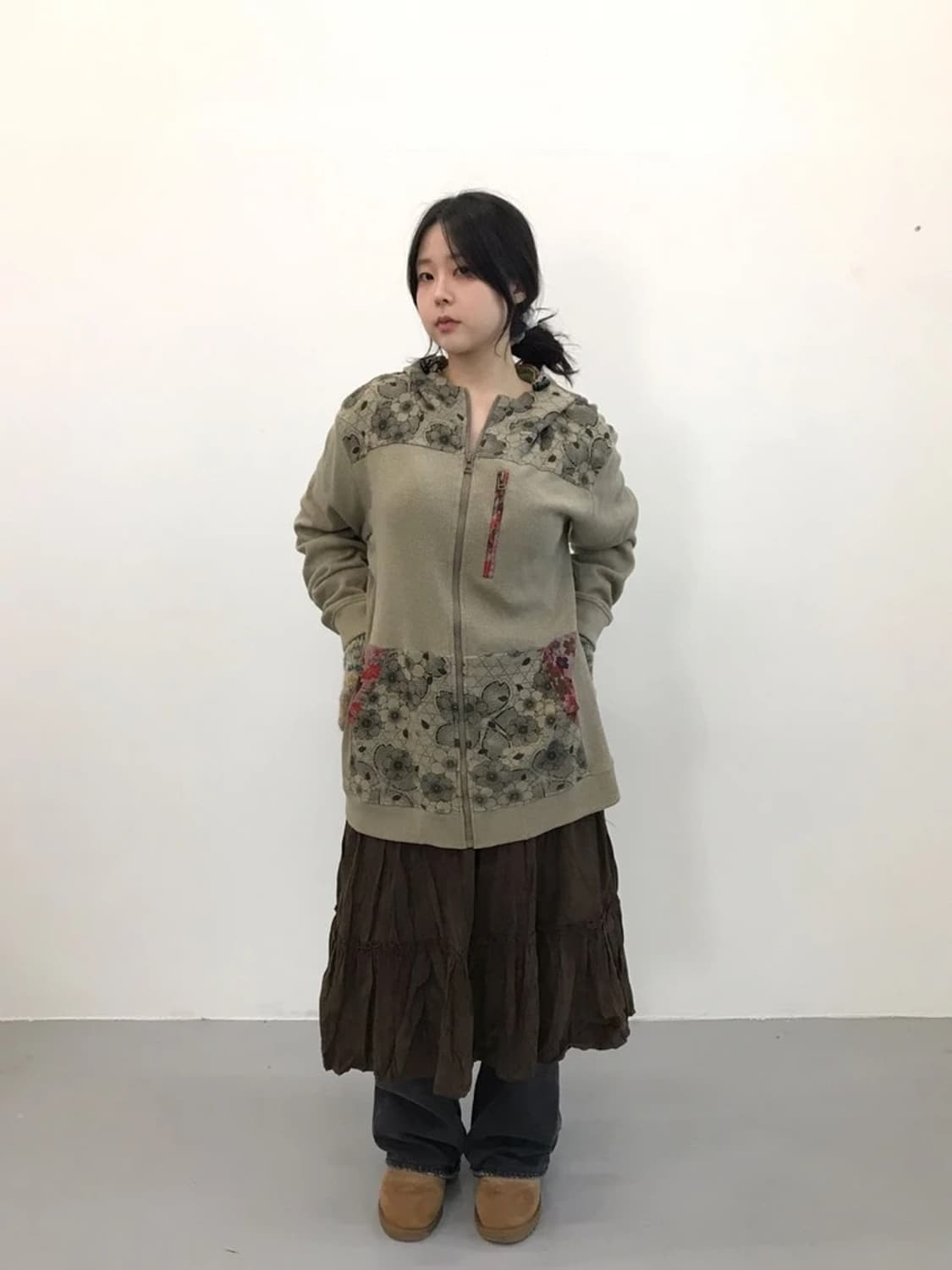 JPN Wa Mote I Patchwork Zip Hoodie 상품이미지1