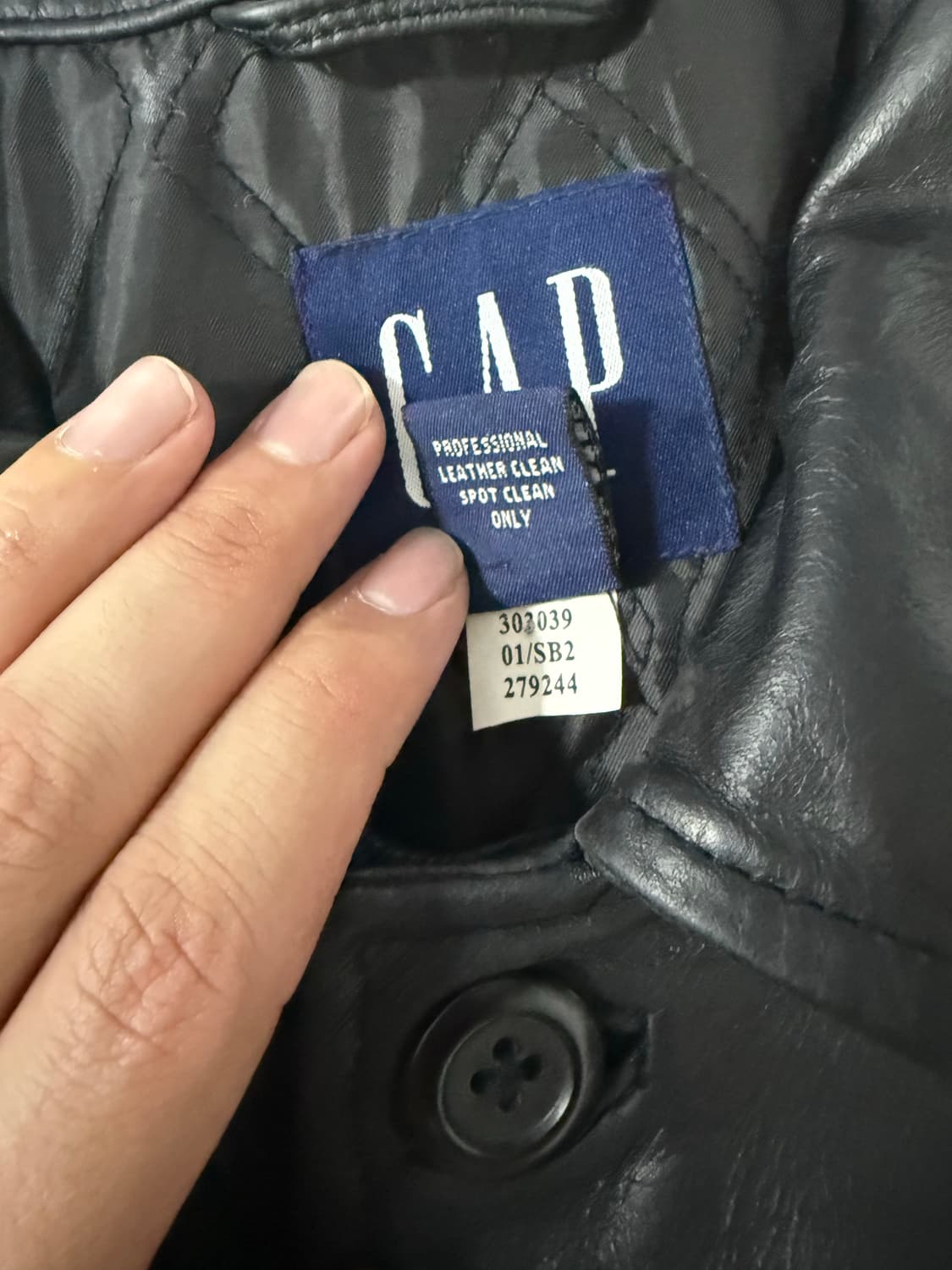 (L)gap 올드갭 레더 카코트 코트 상품이미지3