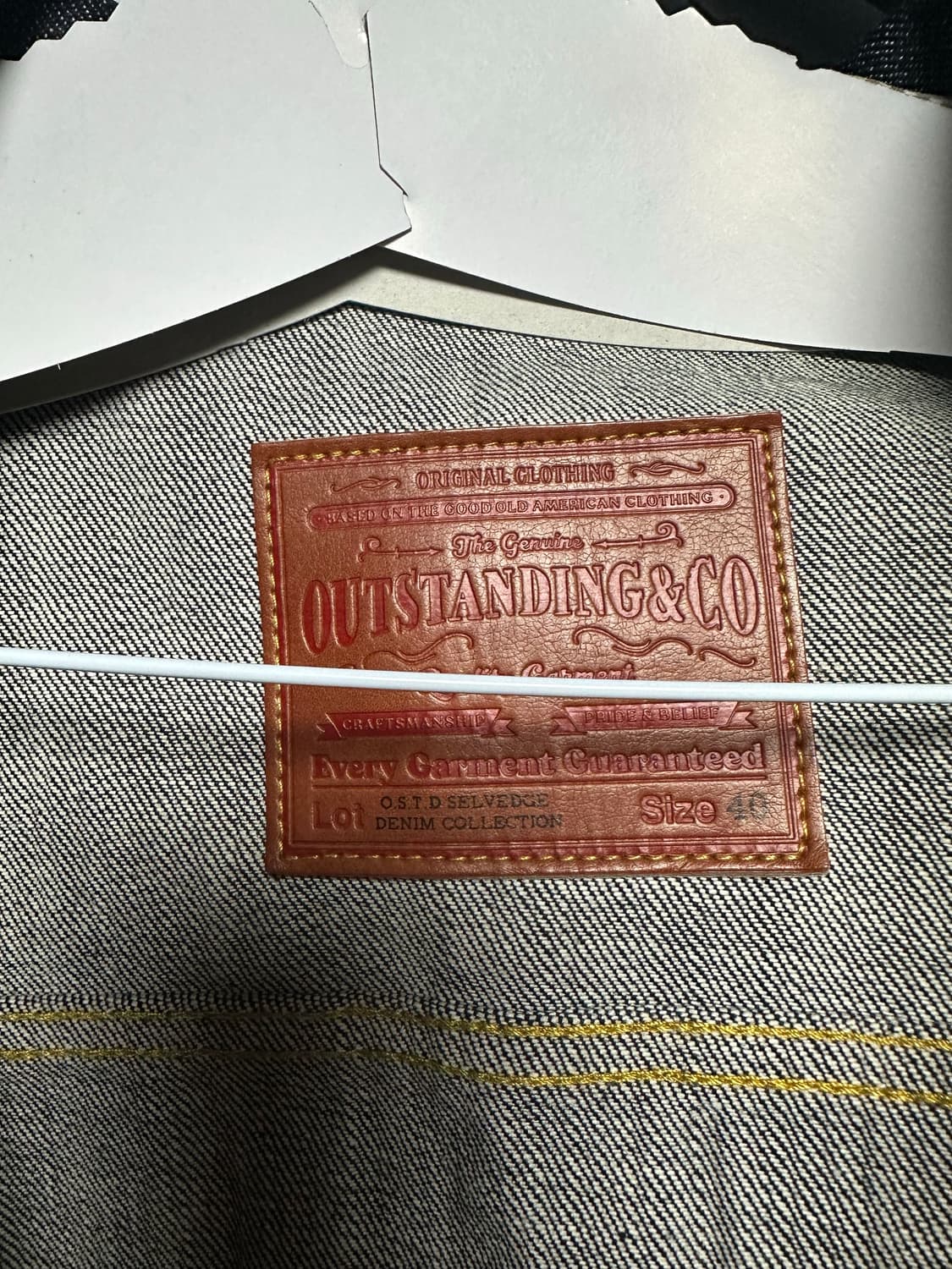 아웃스탠딩 셀비지 데님2nd 자켓 상품이미지2